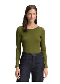Tom Tailor Langarmshirt, mit Rundhalsausschnitt und Stretch