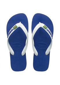 Havaianas Brasil Logo Sandalen Kinder Reisen (Gr 29/30 |blau)