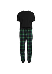 LANDS' END Pyjama-Set aus Baumwoll-Jersey, Herren,  Gr&uuml;n, Baumwoll-Mischung, by Lands' End