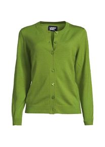 LANDS' END Merino-Cardigan, Damen,  Gr&uuml;n, Wolle, by Lands' End