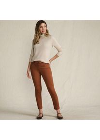 LANDS' END Slim Fit 7/8-Chinos Mid Waist, Damen,  Orange, Baumwolle/Lyocell (Viskose)/Baumwoll-Mischung, by Lands' End