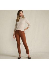 LANDS' END Slim Fit 7/8-Chinos Mid Waist, Damen,  Orange, Baumwolle/Lyocell (Viskose)/Baumwoll-Mischung, by Lands' End