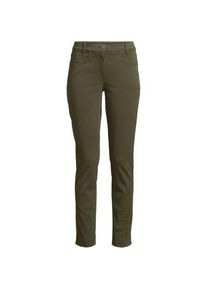 LANDS' END Slim Fit 7/8-Chinos Mid Waist, Damen,  Gr&uuml;n, Baumwolle/Lyocell (Viskose)/Baumwoll-Mischung, by Lands' End