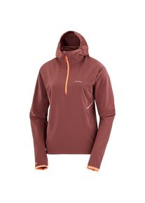 Fleecepullover Salomon Sense Aero Hybrid Half Zip Hoodie Damen (Gr S |rot)