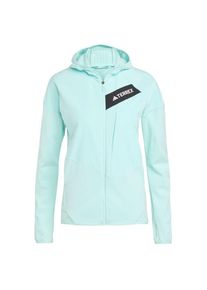 adidas terrex Terrex Techrock CW+ Wind Hooded Fleecejacke Damen (Gr XL |grau)