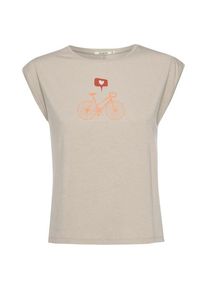 Greenbomb Bike Love Timid Top T-Shirt Damen (Gr XXL |beige)
