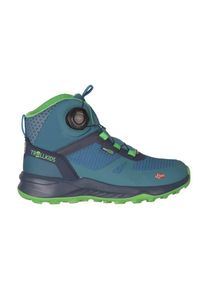 Wanderschuhe Trollkids Trollfjord Hiker Mid XT Kinder (Gr 33 |blau |wasserdicht)
