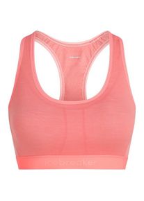 Icebreaker 125 Zoneknit Racerback Bra Sport-BH Women (Gr S |rot)