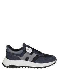 Hogan Low-Top Sneaker - Dark Blue Suede And Mesh Sneakers - Gr. 11 - in Schwarz - für Damen