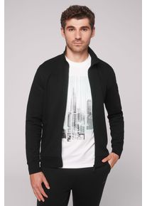 CMPD Herren Sweatjacke, schwarz, casual, Gr. XXL, bedruckt, Material: 70% Baumwolle, 30% Polyester, Sweatjacken, mit Reißverschlusstaschen