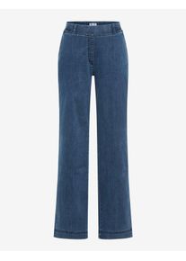 Raphaela by Brax Damen Marlenehose Style PAM FLARED STONED, denim blau, Gr. 48