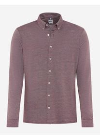 Brax Herren Hemd Style DANIEL velvet, dunkelrot, Gr. XXL