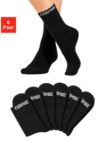 Chiemsee Tennissocken schwarz Gr. 35-38 für Damen. Normal. Nachhaltig.