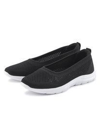 Lascana Sneaker Ballerinas schwarz Gr. 35 für Damen