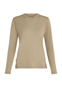 Icebreaker Merino 150 Ace L/S Tee Merinoshirt Damen Trailrunning (Gr L |beige)
