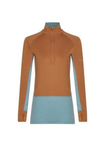 Merinounterwäsche Icebreaker Merino 200 Zoneknit L/S Half Zip Damen (Gr XS |braun)