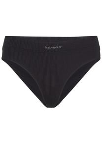 Icebreaker Merino Blend Rib Lotus Hipster Merinounterw&auml;sche Damen (Gr XS |schwarz)