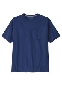 T-Shirt Patagonia Boardshort Logo Pocket Responsibili-Tee Herren (Gr XL |blau)