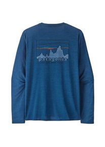 Patagonia L/S Cap Cool Daily Graphic Shirt Funktionsshirt Herren Freizeit (Gr M |blau)