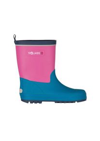 Trollkids Lysefjord Rubber Boots Gummistiefel Kinder (Größe 26 |blau/rosa |wasserdicht)