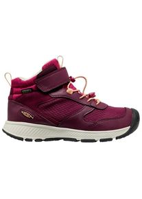 Keen Youth's Skua Mid WP Wanderschuhe Kinder Wandern (Gr 34 |lila/rot |wasserdicht)