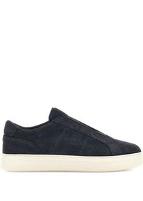 Hogan Loafer - Black Suede Slip-On Shoes With Contrasting Sole - Gr. 7_5 - in Schwarz - für Damen