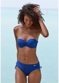 Venice Beach Damen Bikini-Hose "Lucky", blau, Gr. 36, Strukturmuster, Recycling-Polyamid, Badehosen, aus gerippter Strukturware