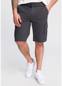 H.I.S. H.I.S Herren Bermudas, schwarz, casual, Gr. 42, unifarben, Web, Obermaterial: 98% Baumwolle, 2% Elasthan, Hosen