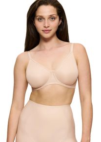 Triumph Damen Minimizer-BH "Urban Minimizer W X", Gr. 85, beige, Microtouch, Obermaterial: 64% Polyester, 24% Polyamid, 12% Elasthan, Basic, BHs,