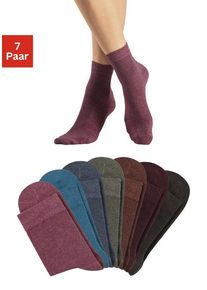 Lascana Basicsocken mehrfarbig Gr. 35-38 für Damen. Elastisch. Nachhaltig.
