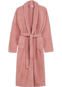 HIP Bademantel »HIP Bathrobe uni«, (Packung, 1 St., 1x Bademantel), Schalkragen, Gürtel, Taschen, Damen & Herren, Velours, Glanz