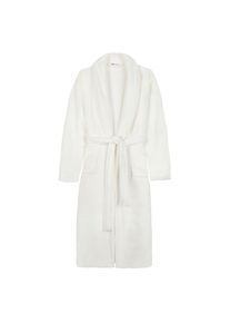 Good Morning Bademantel »Good Morning Bathrobe uni«, (Packung, 1 St., 1x Bademantel), Schalkragen, Gürtel, Taschen, Damen & Herren, Velours, Glanz