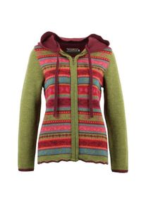Flomax Kapuzen Jacke Jolanda Wolljacke Damen (Gr S |bunt)