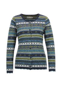 Woll- & Merinojacke Flomax Strickjacke Oda Damen (Gr XS |blau)
