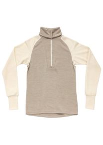 DEVOLD Expedition Merino Silk Zip Merinounterwäsche Women (Gr XS |beige)