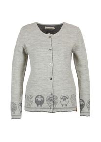 Woll- & Merinojacke Albmerino Strickjacke Schäfle Damen (Gr S |grau)