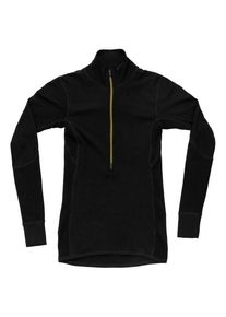DEVOLD Wool Mesh 190 Zip Neck Merinounterwäsche Damen (Gr S |schwarz)