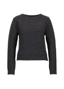 Albmerino Flecht Pullover Wollpullover Damen (Gr M |schwarz/grau)