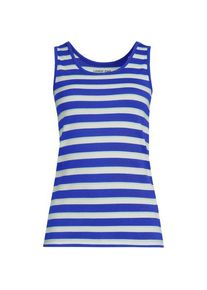 LANDS' END Baumwoll-Top, Damen,  Blau, Baumwolle, by Lands' End