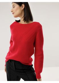 Walbusch Baumwoll-Pullover Patentstrick