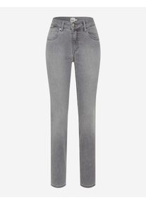 Brax Damen Röhrenjeans Style SHAKIRA S USED GREY, denim hellgrau, Gr. 36