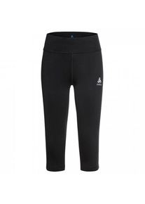 Odlo Tights 3/4 Essential Polyester Lauftights Damen (Gr XS |schwarz)