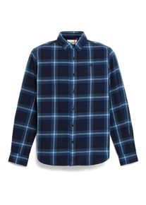 Timberland Midweight Flannel Check Shirt Hemd Herren Alltag (Gr XXL |blau)