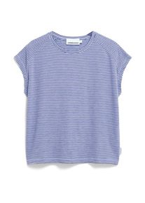 armedangels Ofeliaa Lovely Stripes T-Shirt Damen Alltag (Gr XS |lila)