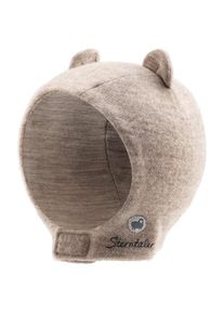Sterntaler Schalmütze Wolle mit Ohren Mütze Kinder (Gr 39 cm |braun)