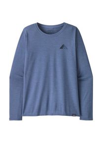 Laufshirt Patagonia L/S Cap Cool Daily Graphic Shirt Damen (Gr L |blau)
