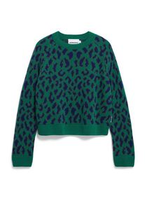 armedangels Diliriaa Leopaa Pullover Damen (Gr S |blau)