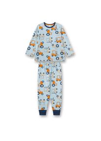 Sanetta Pyjama Long AOP 233625 Schlafanzug Kinder (Gr 98 |grau)