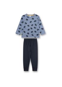 Sanetta Pyjama 1/1 233662+233663 Schlafanzug Kinder (Gr 98 |blau/grau)