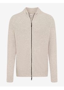 Brax Herren Strickjacke Style JORIS, hellbeige, Gr. L